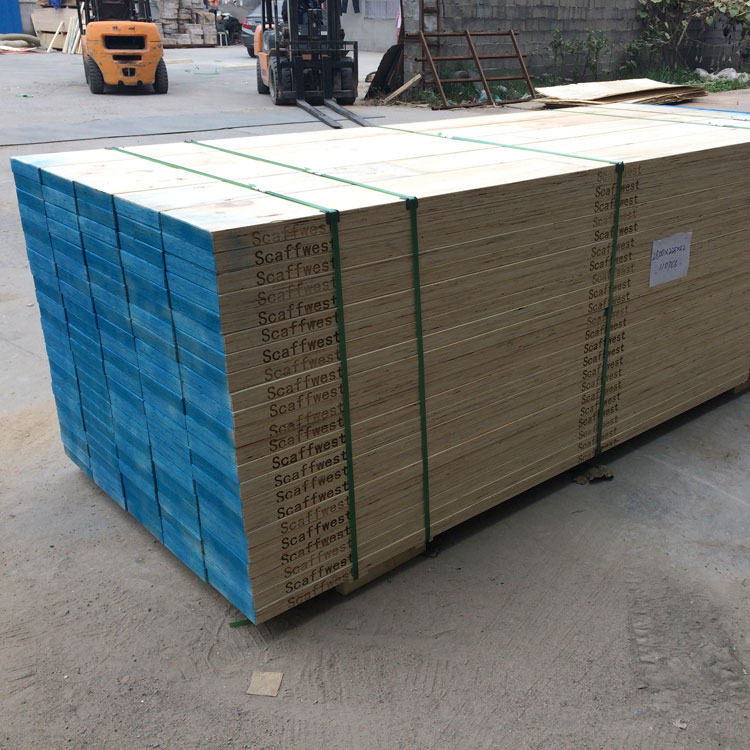sanding surface pine LVL scaffolding plank (图1)