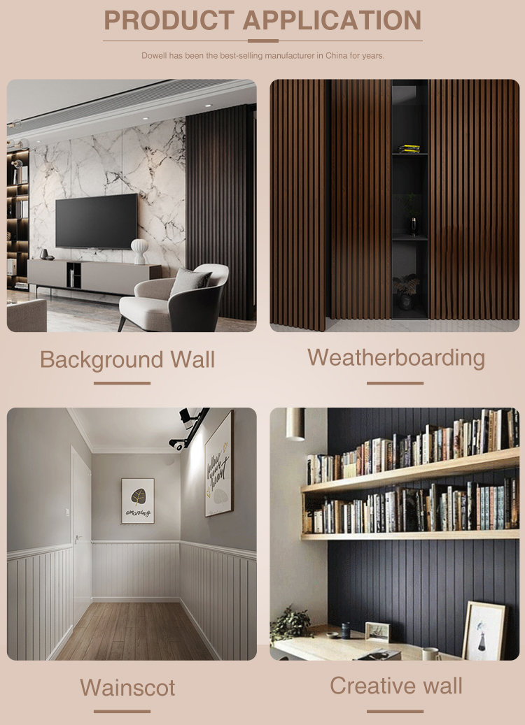 white WPC Wooden Plastic Composite Wall Panel(图1)