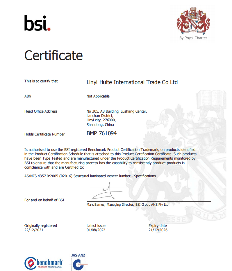 F17 LVL timber H2S treated LVL with BSI certificate(图6)
